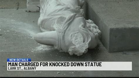 Albany man charged with damaging statue on Lark Street